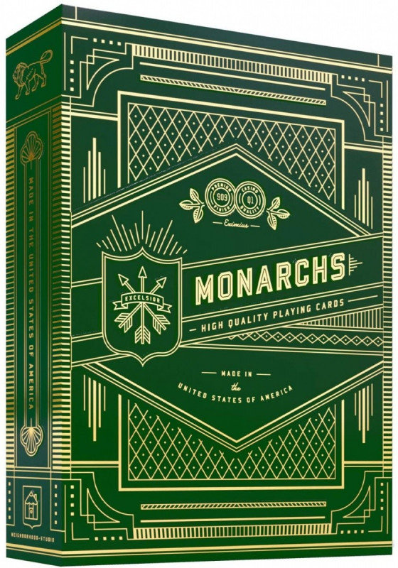 Karty do gry Theory11: Green Monarchs
