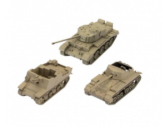 World of Tanks: Miniatures Game - UK Tank Platoon 3 (Comet - Sexton II - Archer)