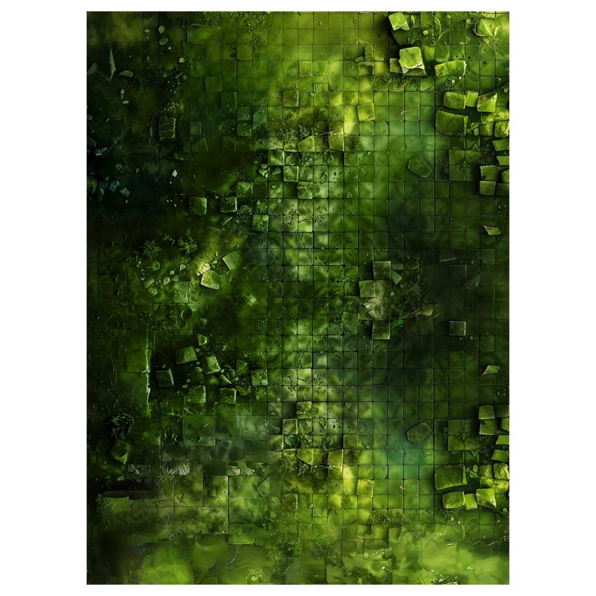 Mata gumowa jednostronna: Dżungla 44”x30” / 112x76 cm
