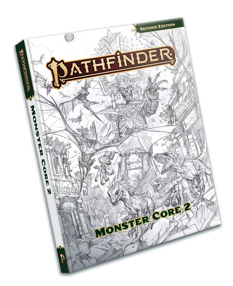 Pathfinder RPG: Monster Core 2 Sketch Cover