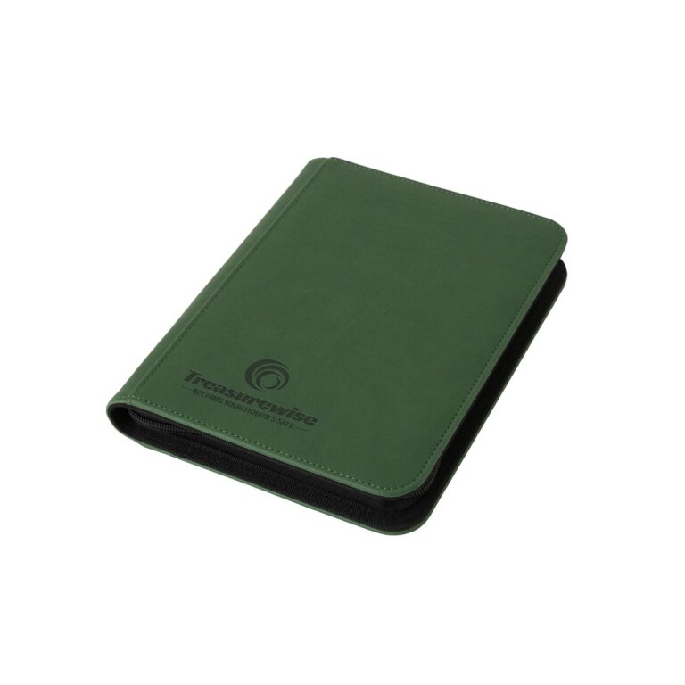 TreasureWise - WiseGuard Mini Zip Binder 4 (160 cards) - Green