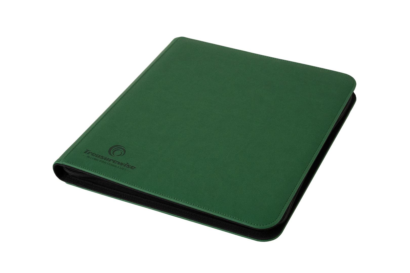 TreasureWise - WiseGuard Zip Binder XL 12 (480 cards) - Green