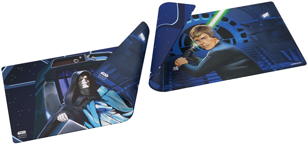 Gamegenic Mat: Star Wars Unlimited Card Game - Ashes of the Empire - Double-Sided Game Mat - Jedi Luke Skywalker & Emperor Palpatine