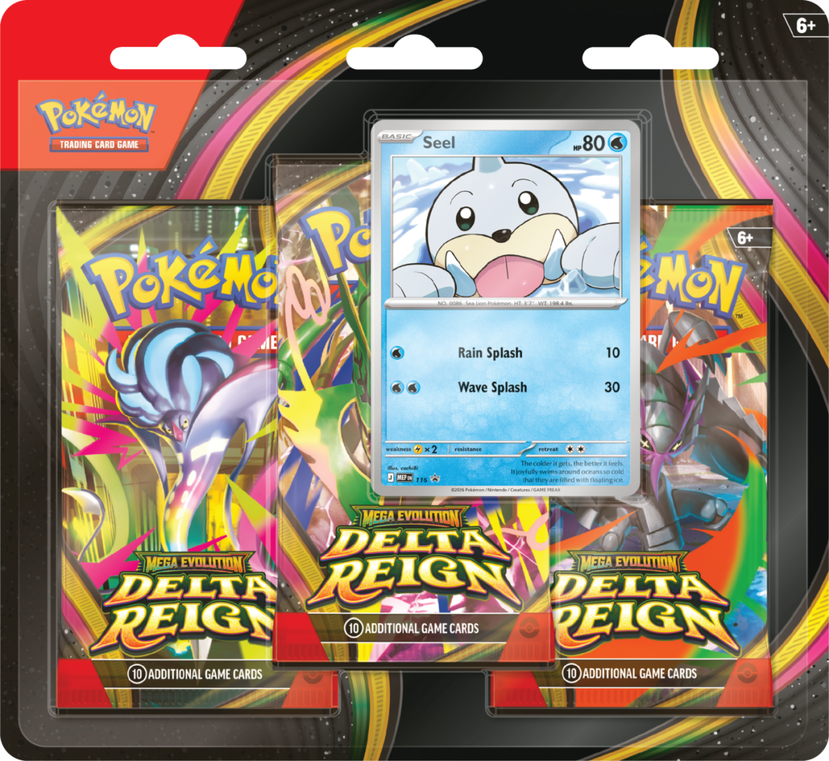 Pokémon TCG: Mega Evolution - Delta Reign - 3-Pack Blister (limit do 2 na os.)