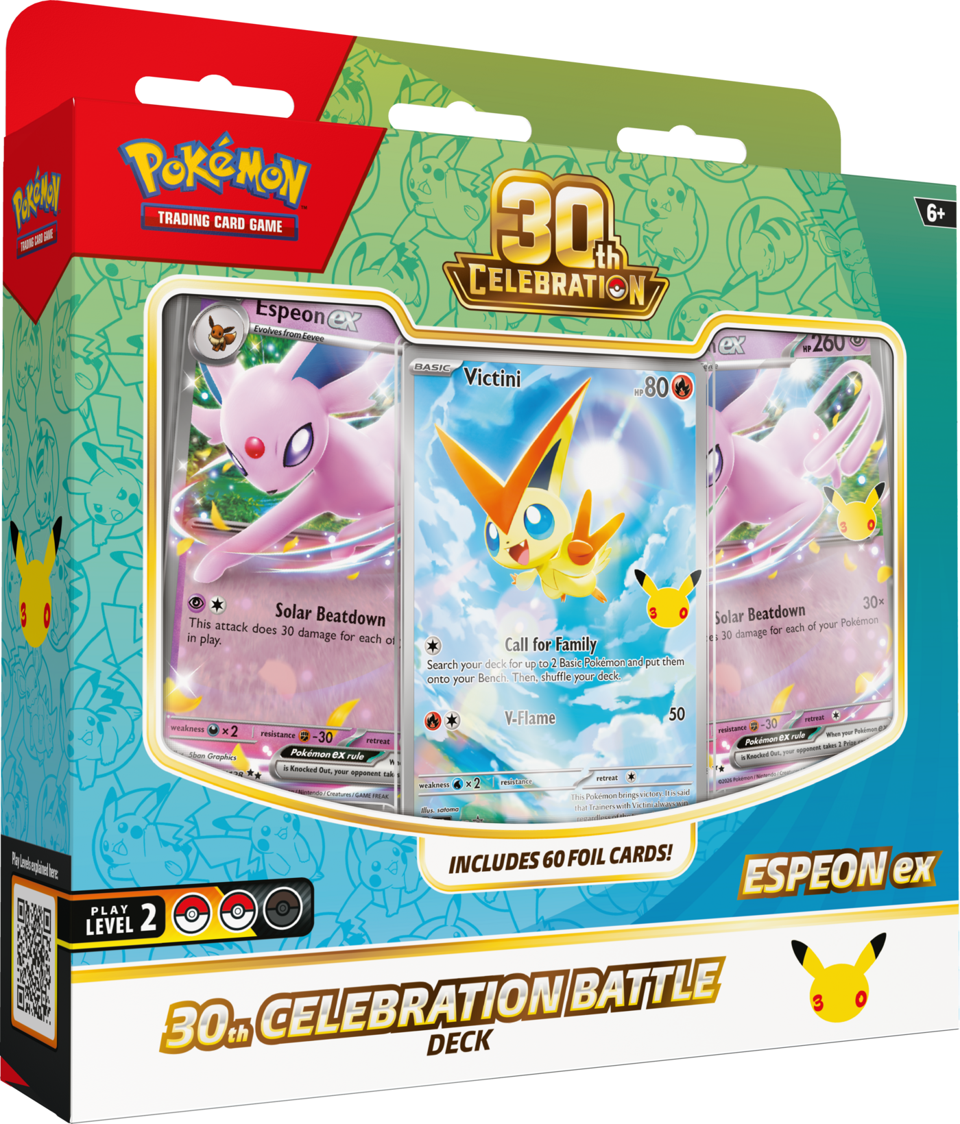 Pokémon TCG: 30th Celebration - Battle Deck - Espeon ex (limited to 2 per person)