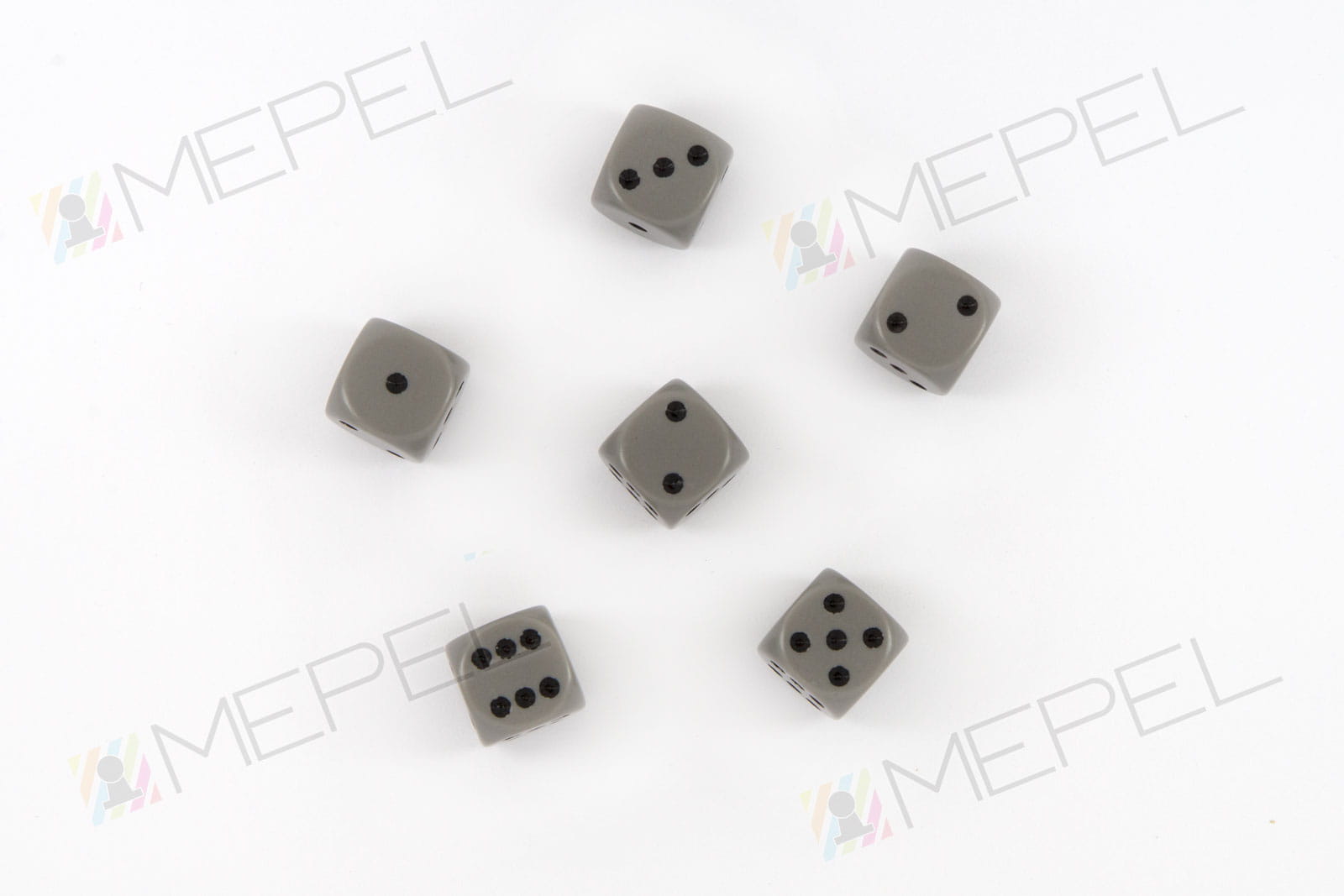 Dice / die D6 16mm - gray