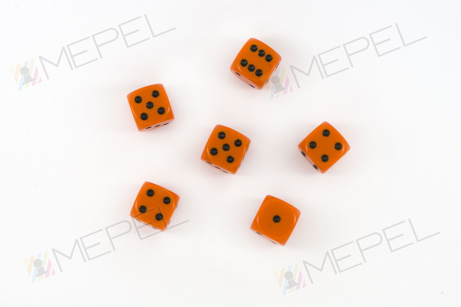 Dice / die D6 16mm - orange