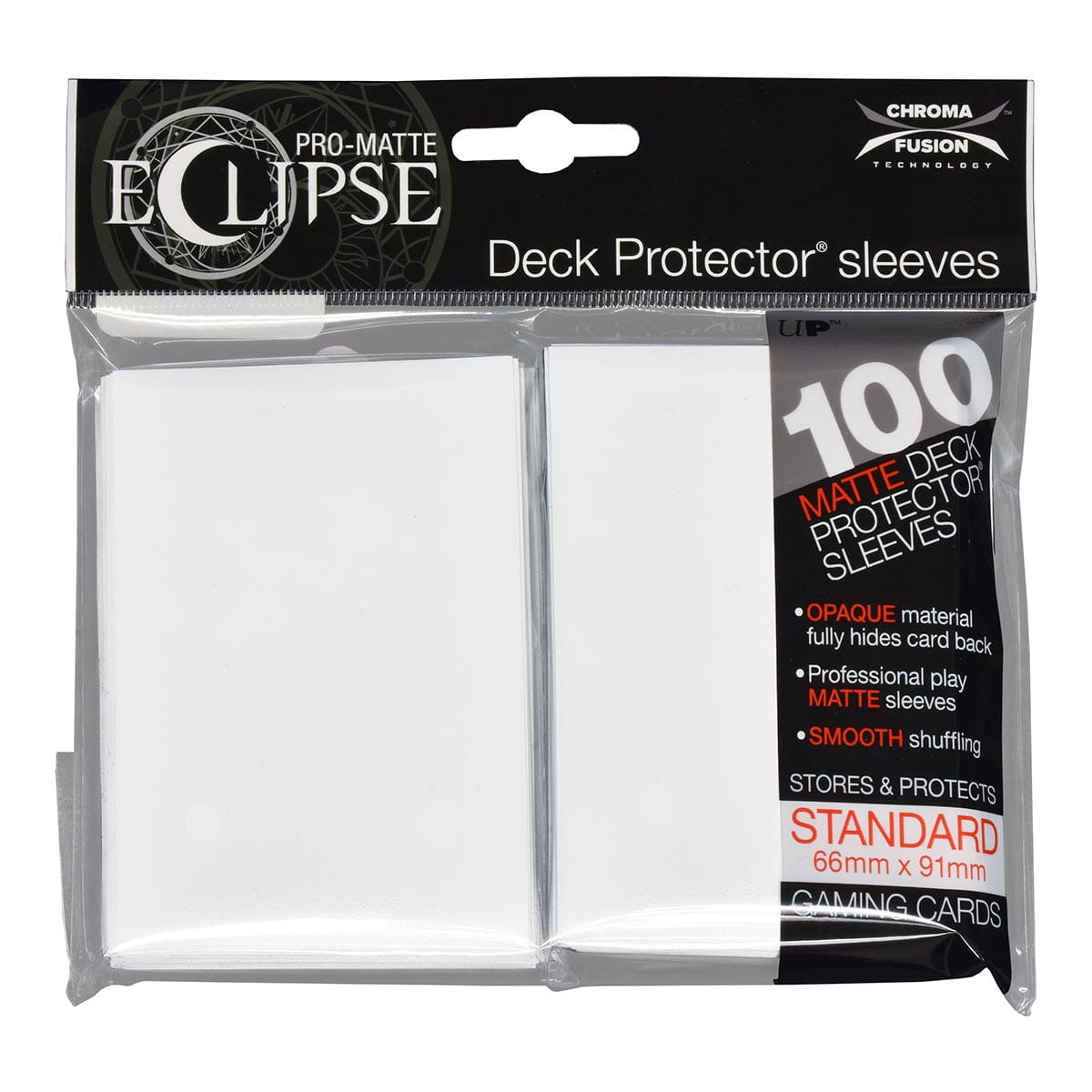 Ultra-Pro card sleeves: Pro-Matte Eclipse Arctic White 66x91 mm 100 pcs (white)