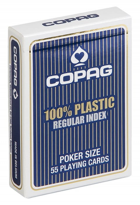 Plastikowe karty do gry: Copag Regular Index - niebieskie
