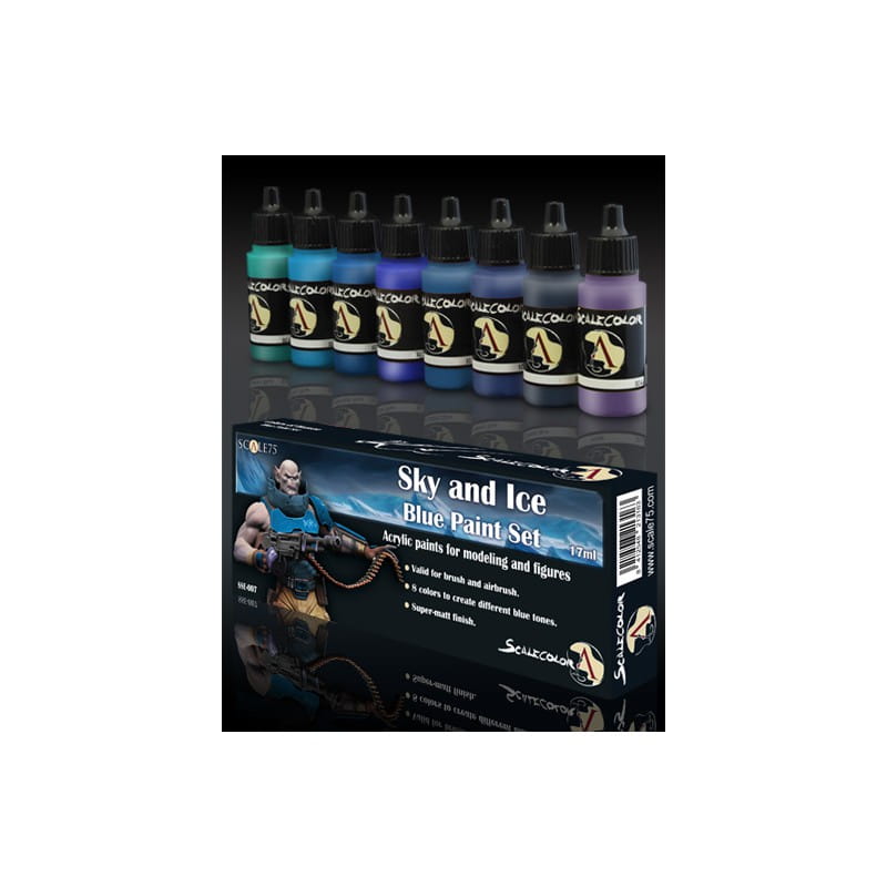 Scalecolor: SKY and ICE Blue Paint Set
