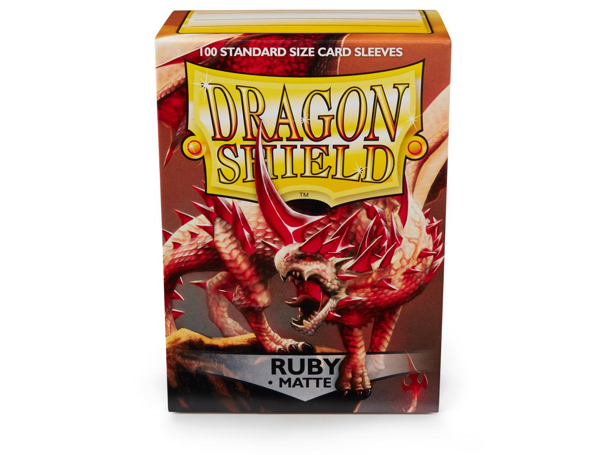 Dragon Shield card sleeves: Matte - ruby - 100 pcs