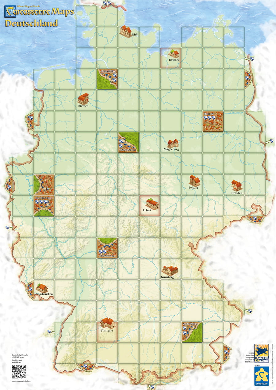 Carcassonne: Map of Germany