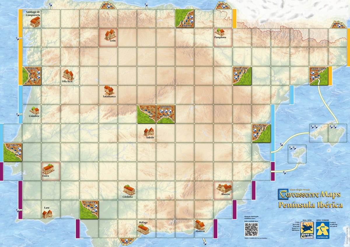 Carcassonne: Map of the Iberian Peninsula