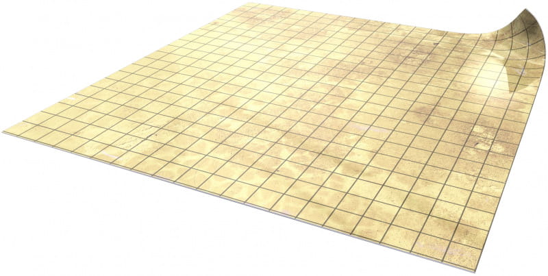 Dry-erase mat: 50x50 cm square grid - Papyrus