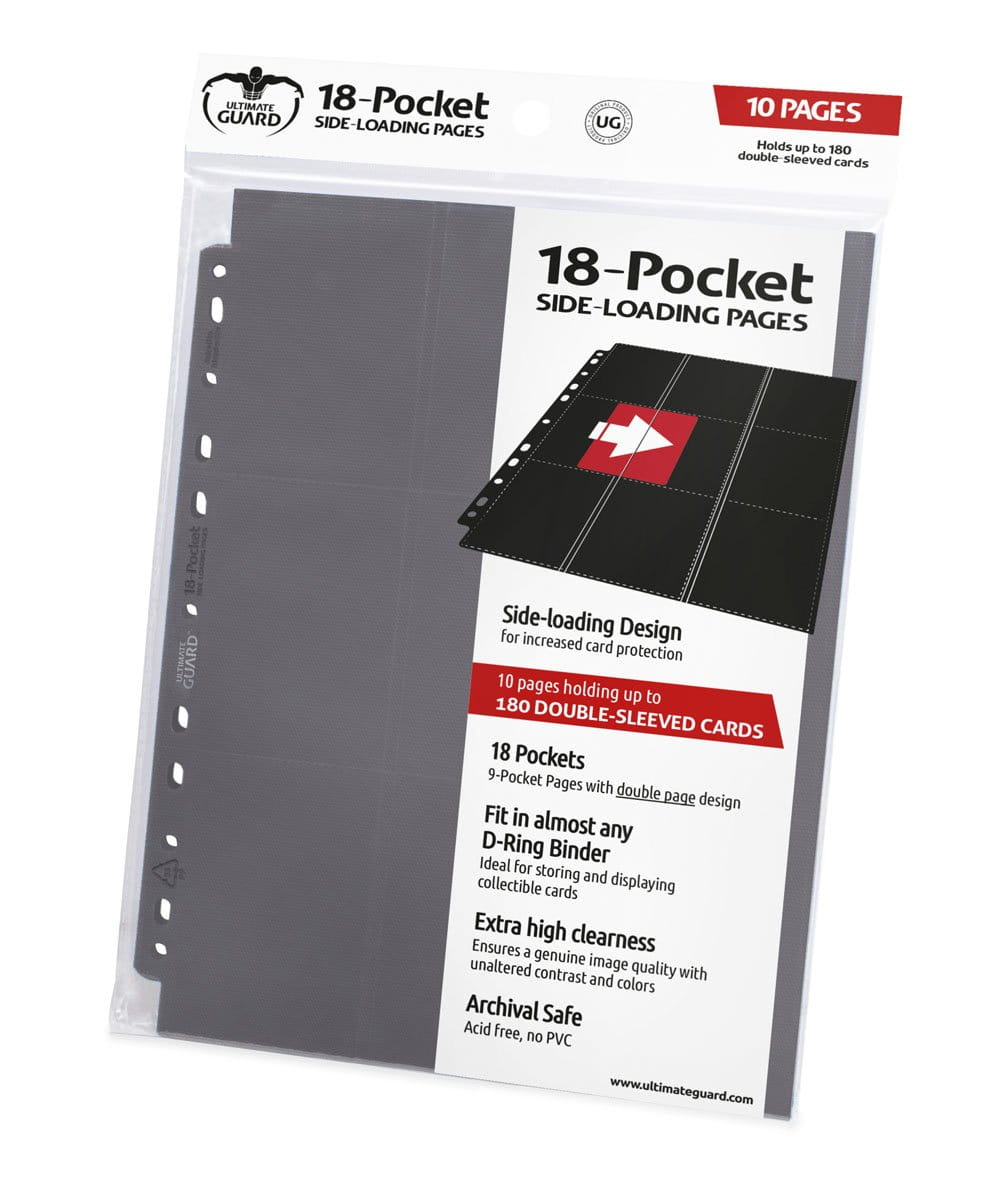 Strona do klasera Ultimate Guard 18-Pocket Side-Loading - 10 sztuk - grey