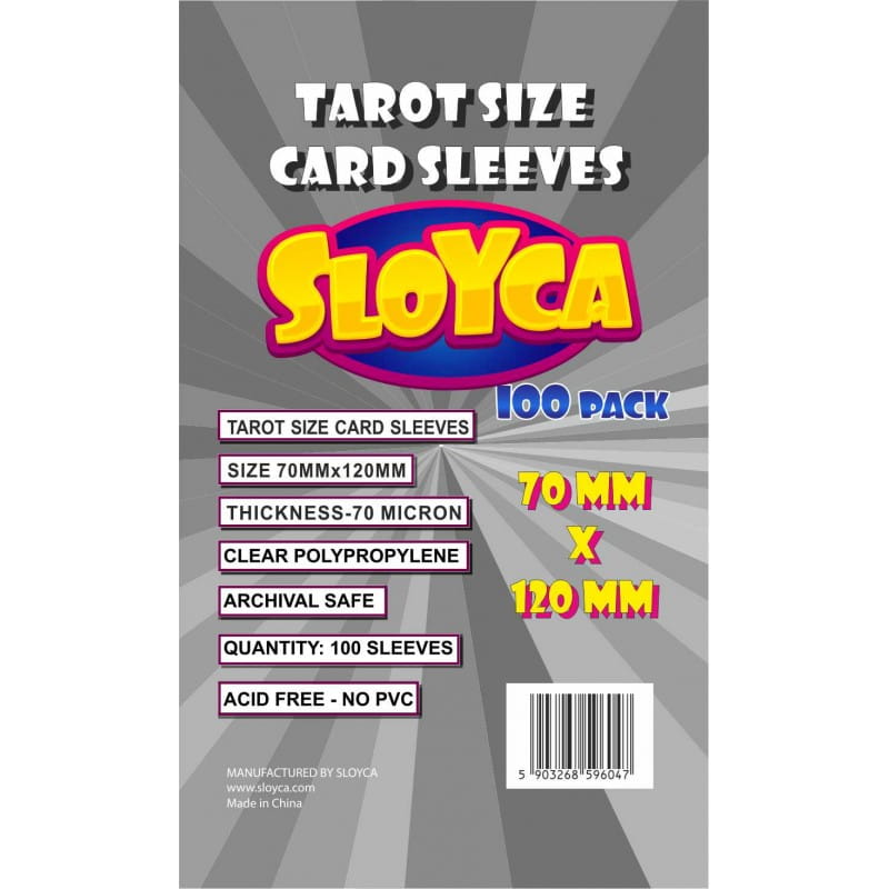 Sloyca card sleeves: Tarot (70x120 mm) 100 pcs
