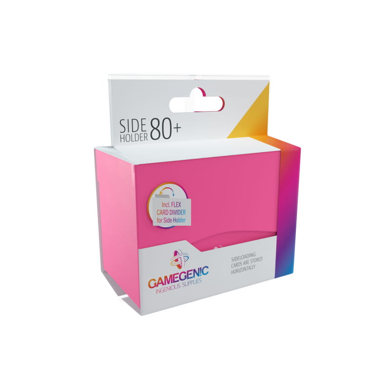 Pudełko na karty Gamegenic: Side Holder 80+ różowe