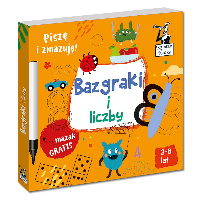 Kapitan Nauka: Bazgraki i liczby 3-6 lat
