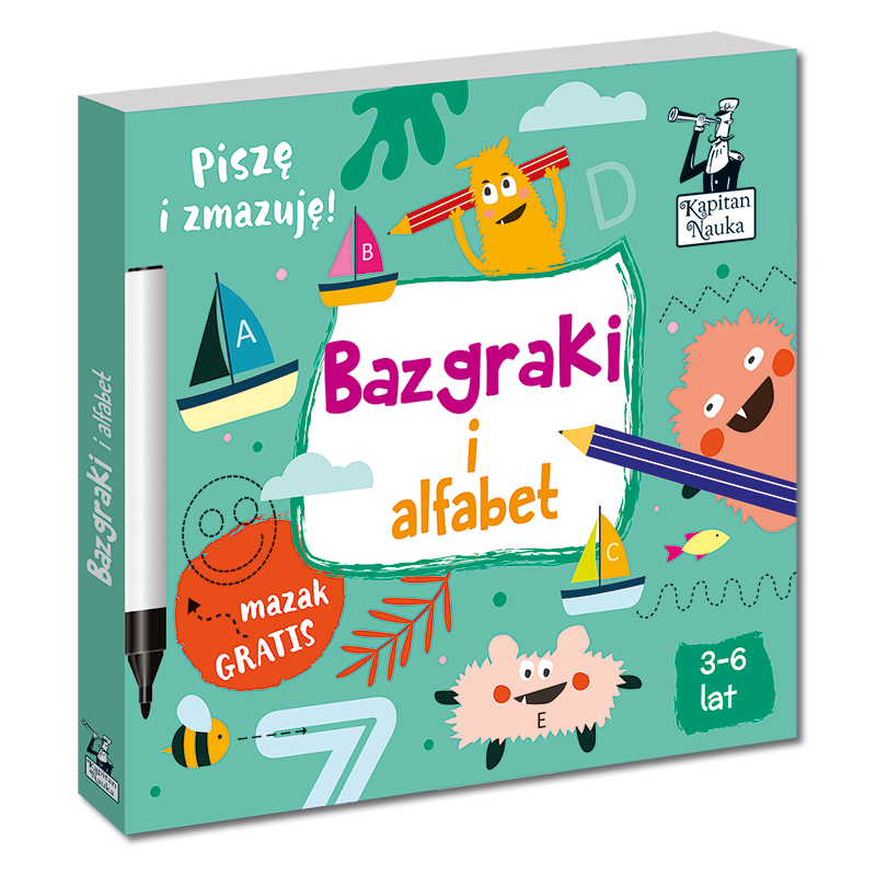 Kapitan Nauka: Bazgraki i alfabet 3-6 lat