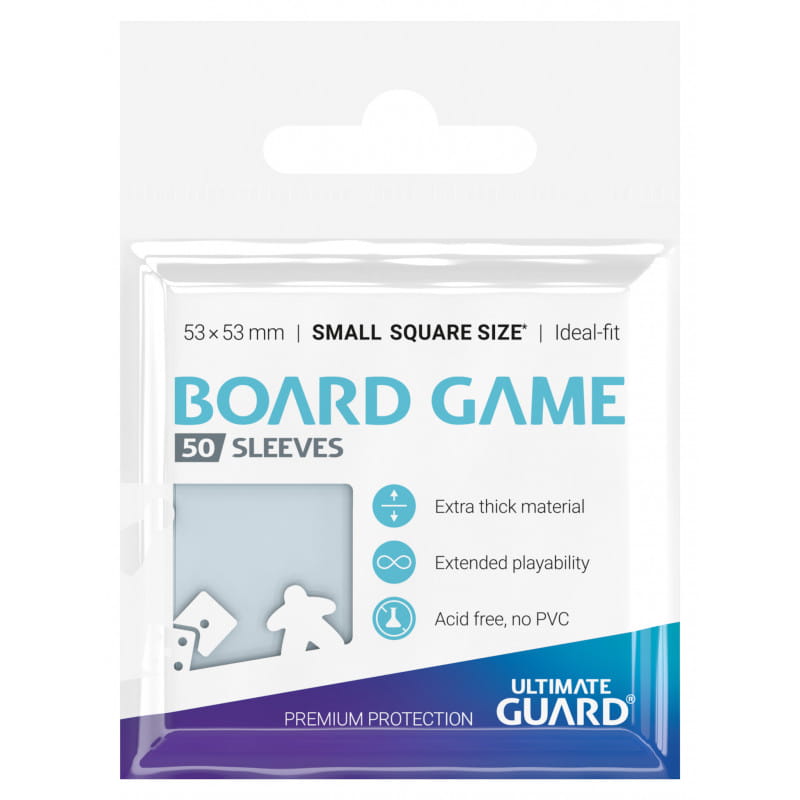 Ultimate Guard card sleeves: Ideal-Fit Small Square  51x51 mm (50 pcs)