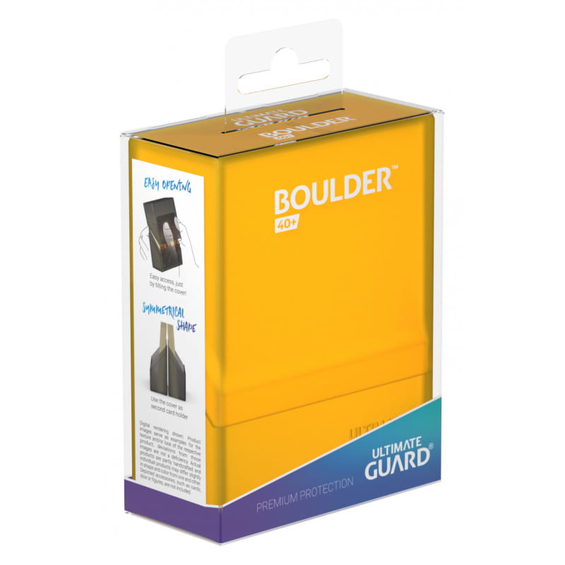Pudełko na karty Ultimate Guard Boulder Deck Case 40+ Amber