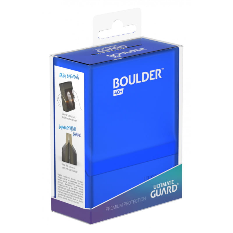 Pudełko na karty Ultimate Guard Boulder Deck Case 40+ Sapphire