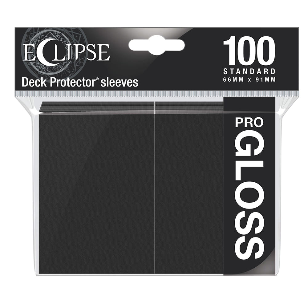 Koszulki na karty Ultra-Pro Pro-Gloss Eclipse Jet Black 66x91 mm 100 sztuk (czarne)