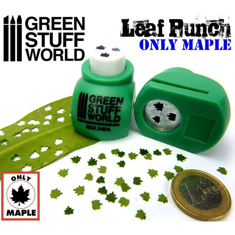 Green Stuff World: Miniaturowy dziurkacz do liści (Medium Green)