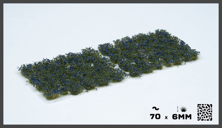Gamer's Grass Blue Flowers