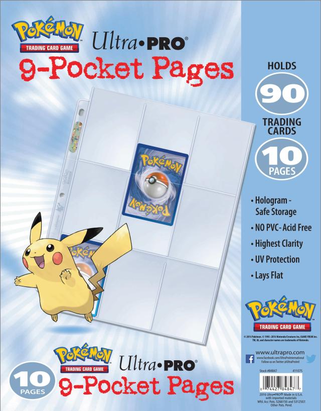 Strona do klasera Ultra-Pro na karty Pokémon - 10 sztuk