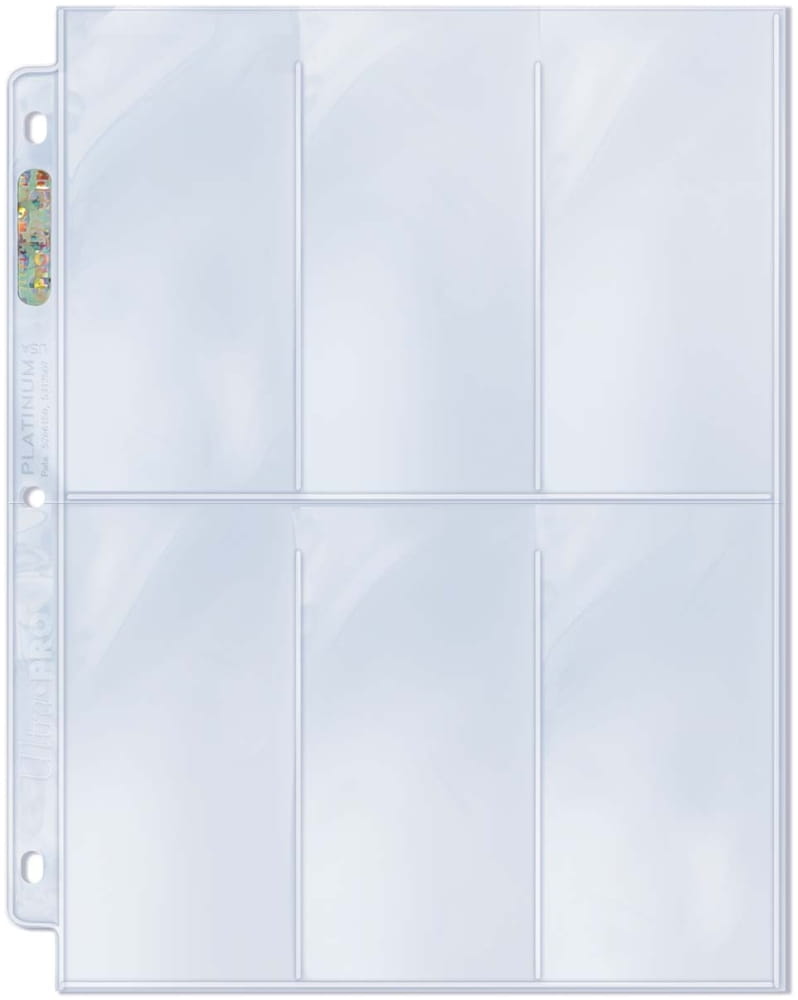 Strona do klasera Ultra-Pro Platinum Series  6 kieszeni na karty Standard - 63x133 mm