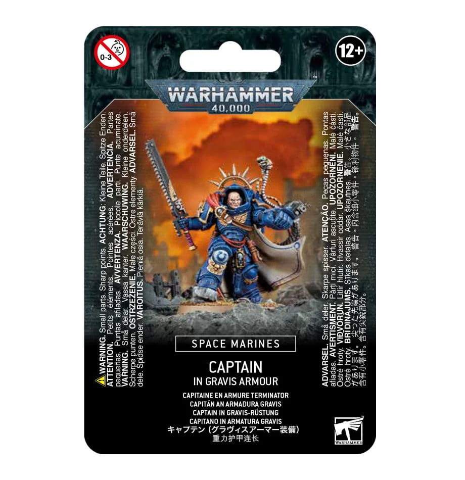 Space Marines: Captain in Gravis Armour (Warhammer 40,000)