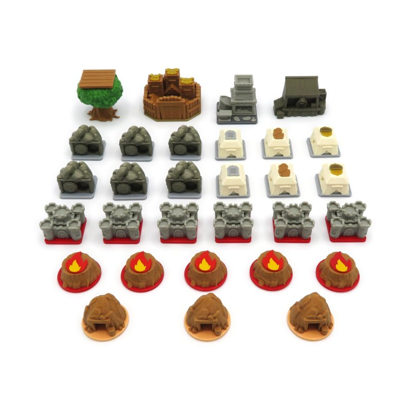 Elementy zamienne do gry Root The Marauder Expansion, Hirelings and Landmarks