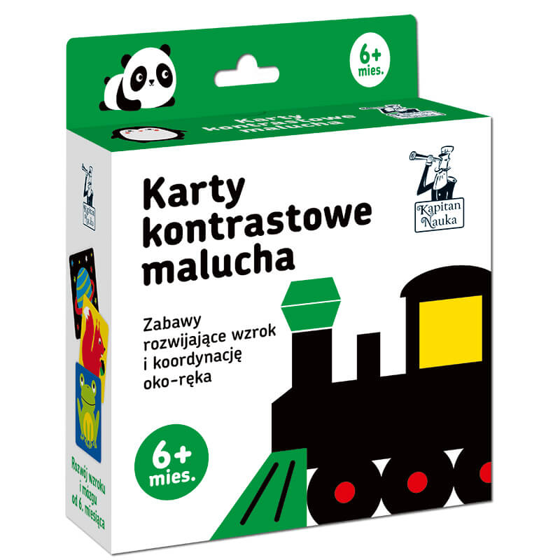 Kapitan Nauka: Karty kontrastowe malucha (6+ mies.)