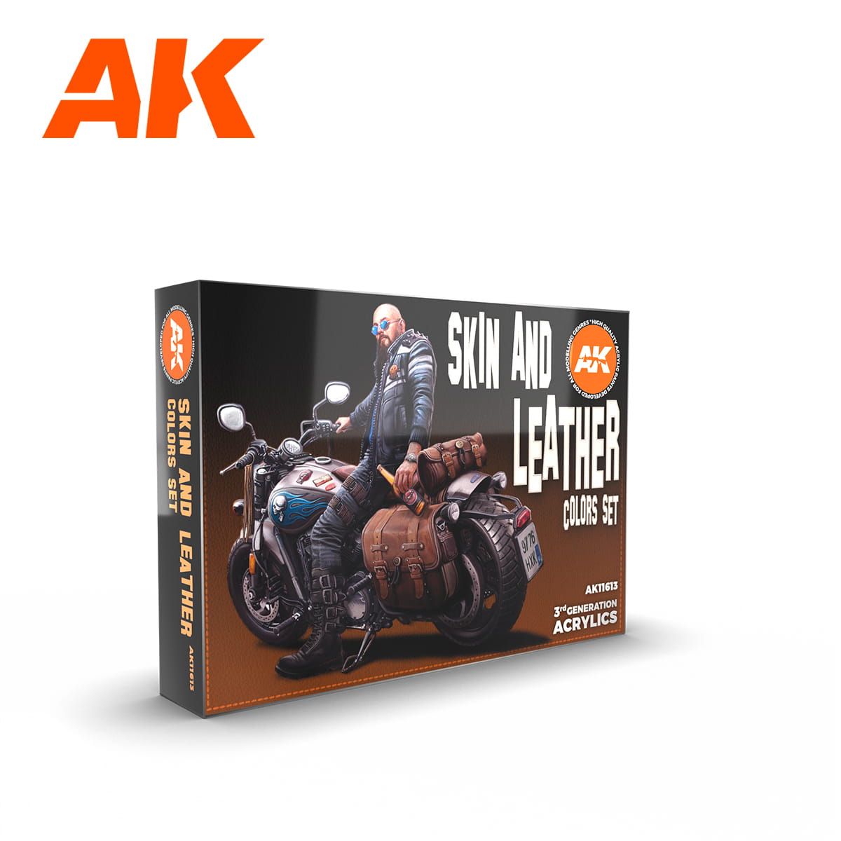 AK Interactive Skin and Leather Colors Paint Set