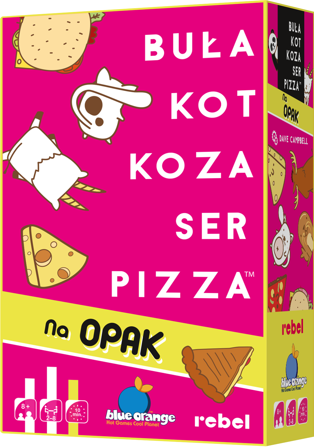 Buła, Kot, Koza, Ser, Pizza - Na opak