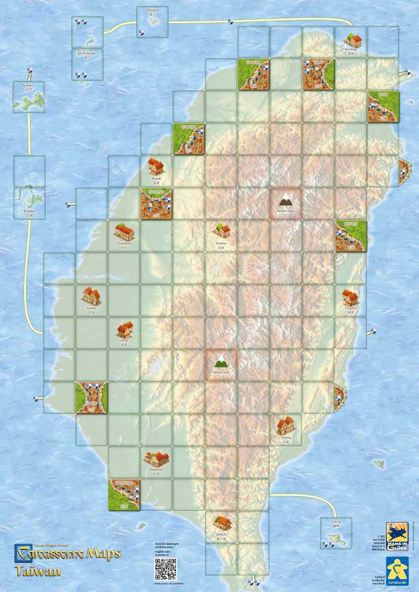 Carcassonne: Map of Taiwan (Second Edition)