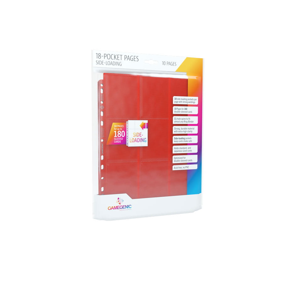 Gamegenic: 18-Pocket Pages Sideloading - czerwone (10 szt)