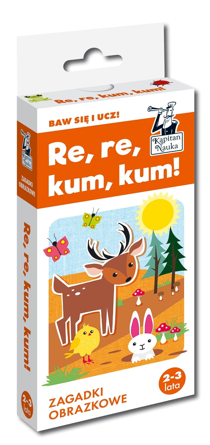 Kapitan Nauka: Zagadki obrazkowe: Re, re, kum, kum 2-3 lat
