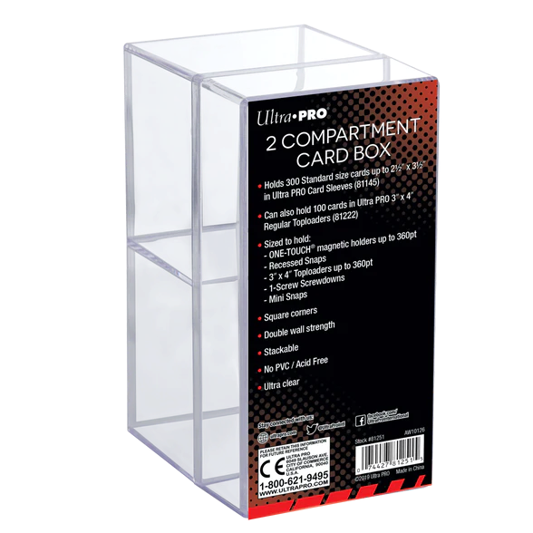 Ultra-Pro 2-piece 300-count clear card box