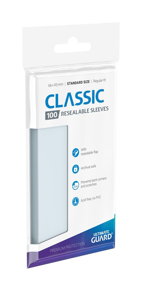 Koszulki na karty Ultimate Guard: Resealable Standard Size 63,5x89 mm (100 sztuk)