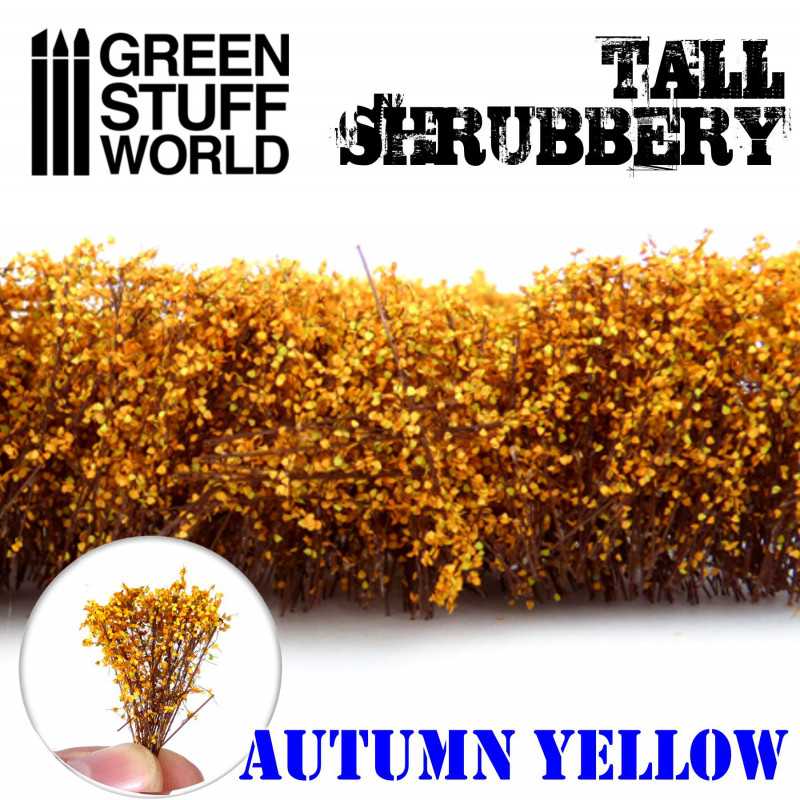 Green Stuff World: Tall shrubbery - autumn yellow