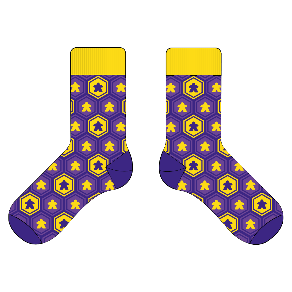 Socks: Purple Hex size 41-43