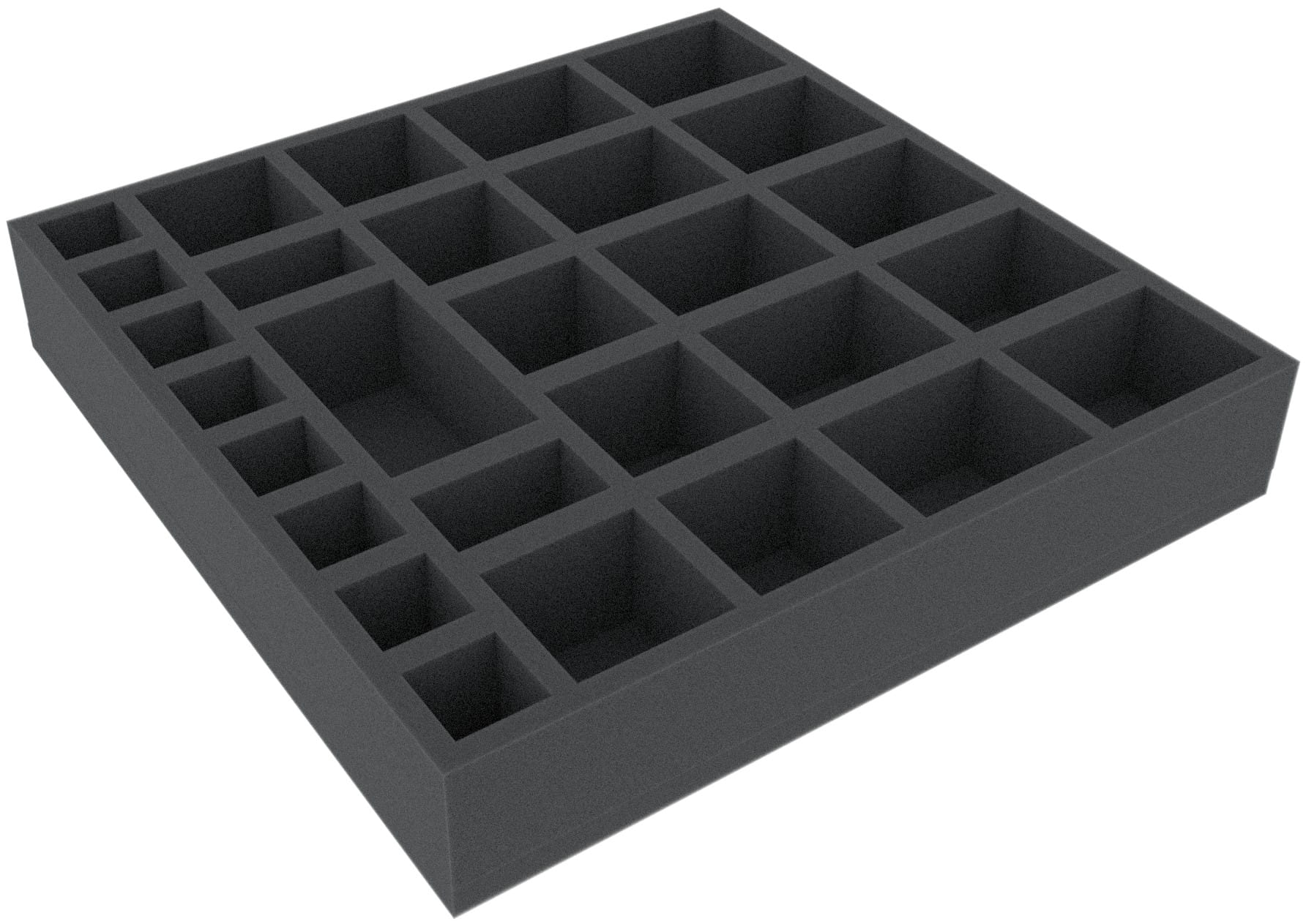 Feldherr: Uniwersalny insert na figurki i elementy - 285 mm x 285 mm x 51 mm