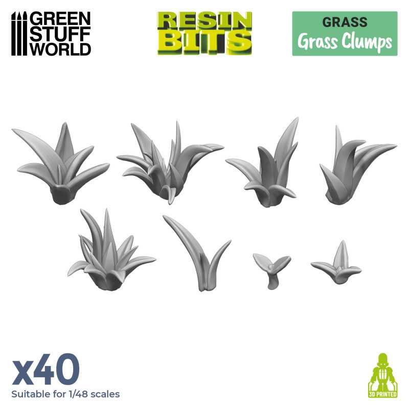 Green Stuff World: Kepki traw (40 elementów)