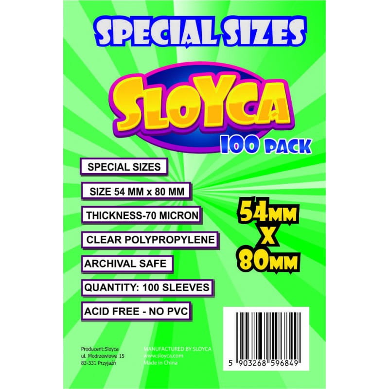 Koszulki na karty Sloyca Special Sizes 54x80mm 100 szt.