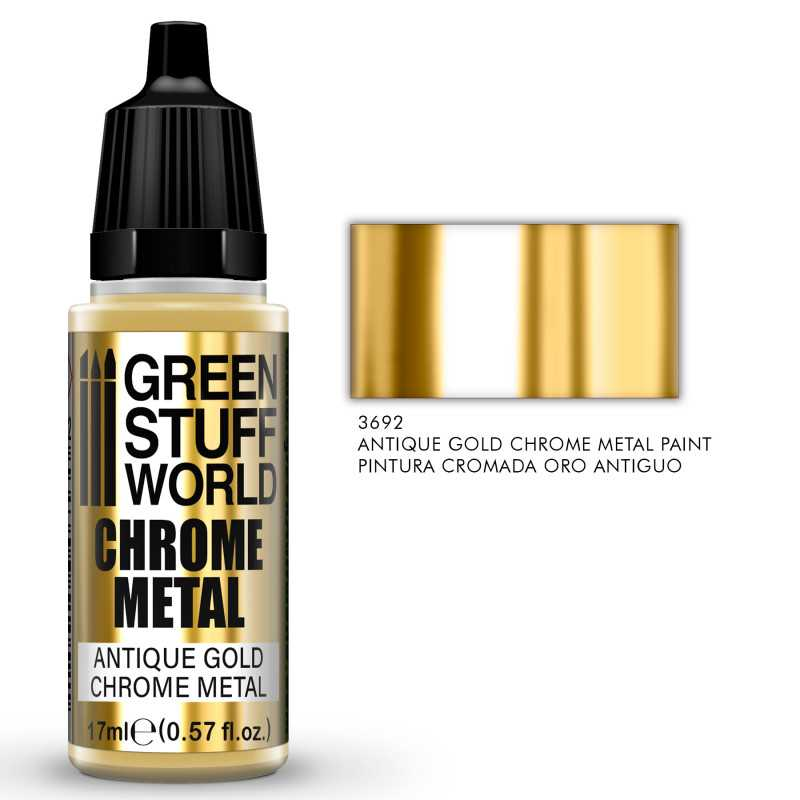 Green Stuff World: Chrome Paint - Antique gold 17ml