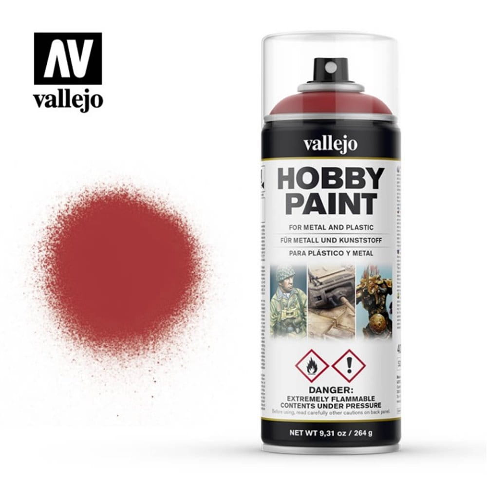 Vallejo: 400ml Spray - Scarlet Red
