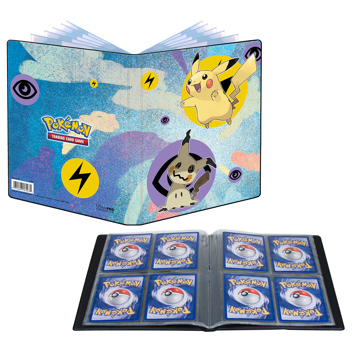 Klaser Ultra-Pro Pokémon: Pikachu & Mimikyu Portfolio 4-Pocket na 80 kart