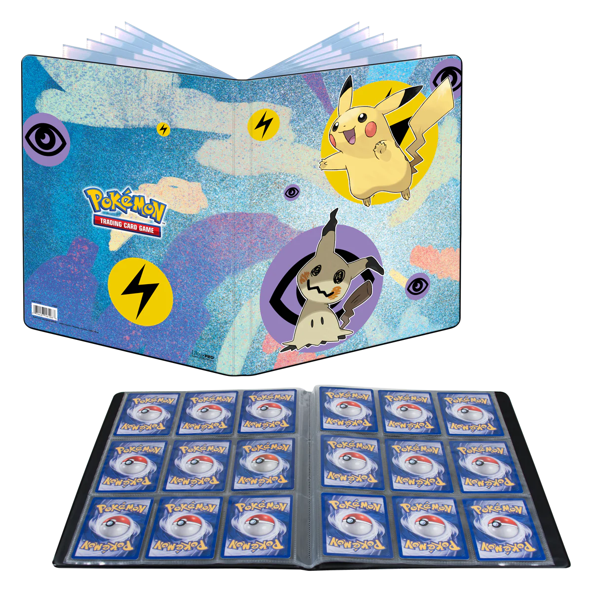 Klaser Ultra-Pro: Pokémon Portfolio 9-Pocket na 90 kart - Pikachu & Mimikyu